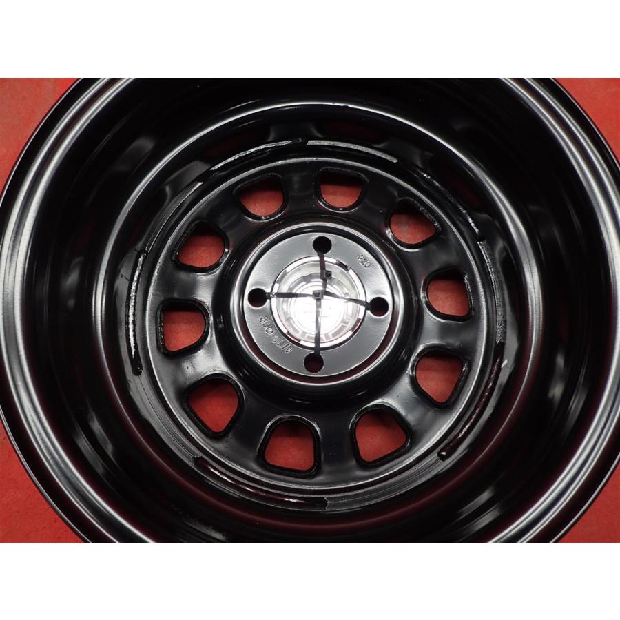 ☆ TTD スチール (RED&BLUEライン有) ホイール 4本 6J-14 PCD100 4穴 +