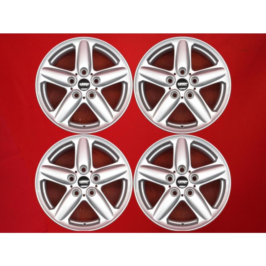 中古アルミ16X6.5　MINIミニクロスオーバー純正　PCD120　4本セット ミニ MINI クロスオーバー 純正 スターシングルスポークR124 ホイール