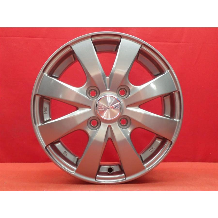 4Wスポークタイプ 1P ホイール 4本 4J-13 PCD100 4穴 +43 ハブ67 軽自動車全般 アルト ミラ ミニカ ライフ 等 aa13の画像