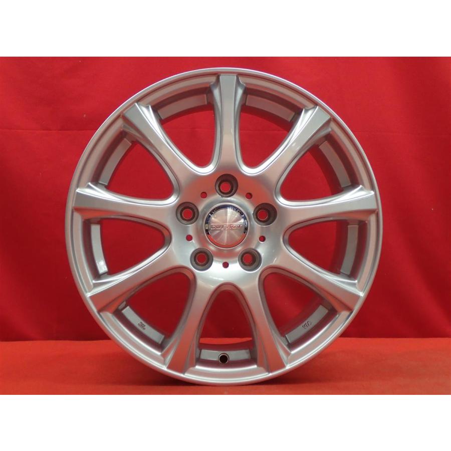 DUNLOP DUFACT デュファクト 社外ホイール 15インチ 4本 6J5HPCD100+45 プリウス等　(MHZ195)クレジットカード QRコード決済可能 DUFACT デュファクト DT9 社外 中古ホイール 4本 6J 15インチ PCD114.3