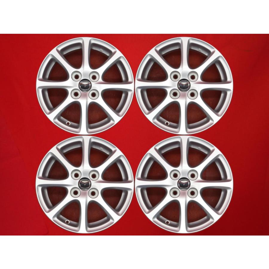 MAZDA マツダ デミオ DE系 純正 8スポーク ホイール 4本 5.5J-14 