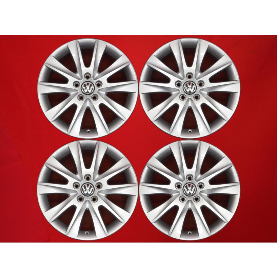 VOLKSWAGEN ティグアン 5N 純正 5本スポーク ホイール 4本 7J-17 