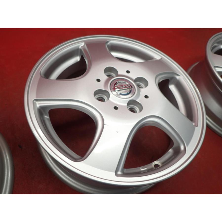 NISSAN ニッサン 純正 5本エアロスポーク ホイール 4本 4.5J-14 PCD100