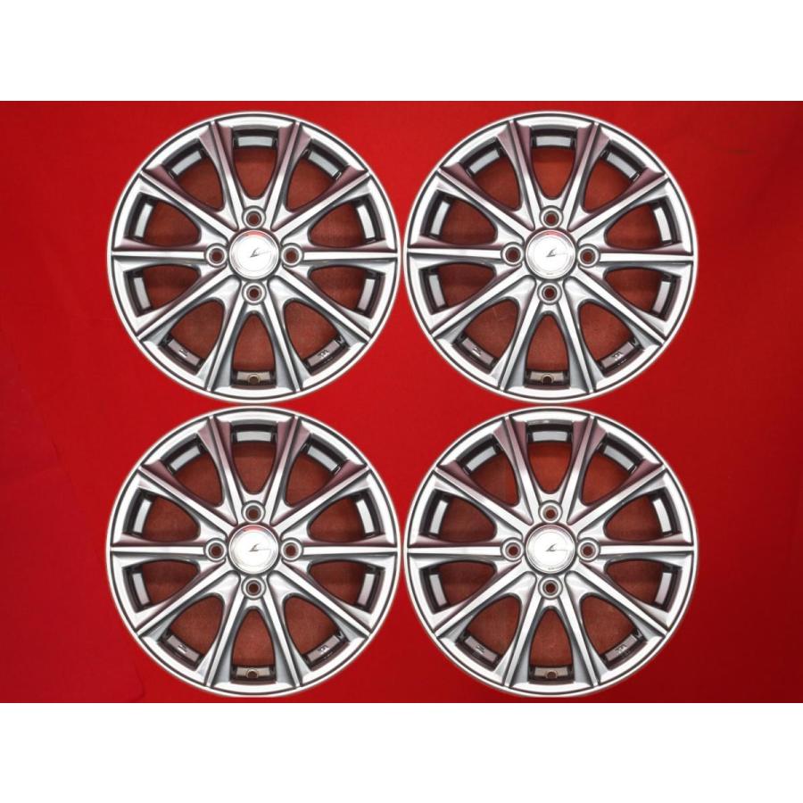 WEDS ウェッズ LUTZ 10スポーク ホイール 4本 4.5J-14 PCD100 4穴 +45  