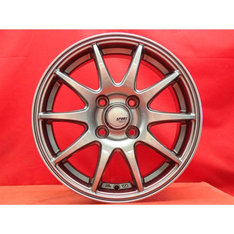 SPORT ABELIA ホイール 4本 5.5J-14 PCD100 4穴 +43 ハブ67 トール 