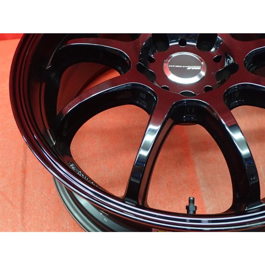 軽量 1本10.4kg WORK EMOTION D9R 中古品 アルミホイール 4本 7.5J 18