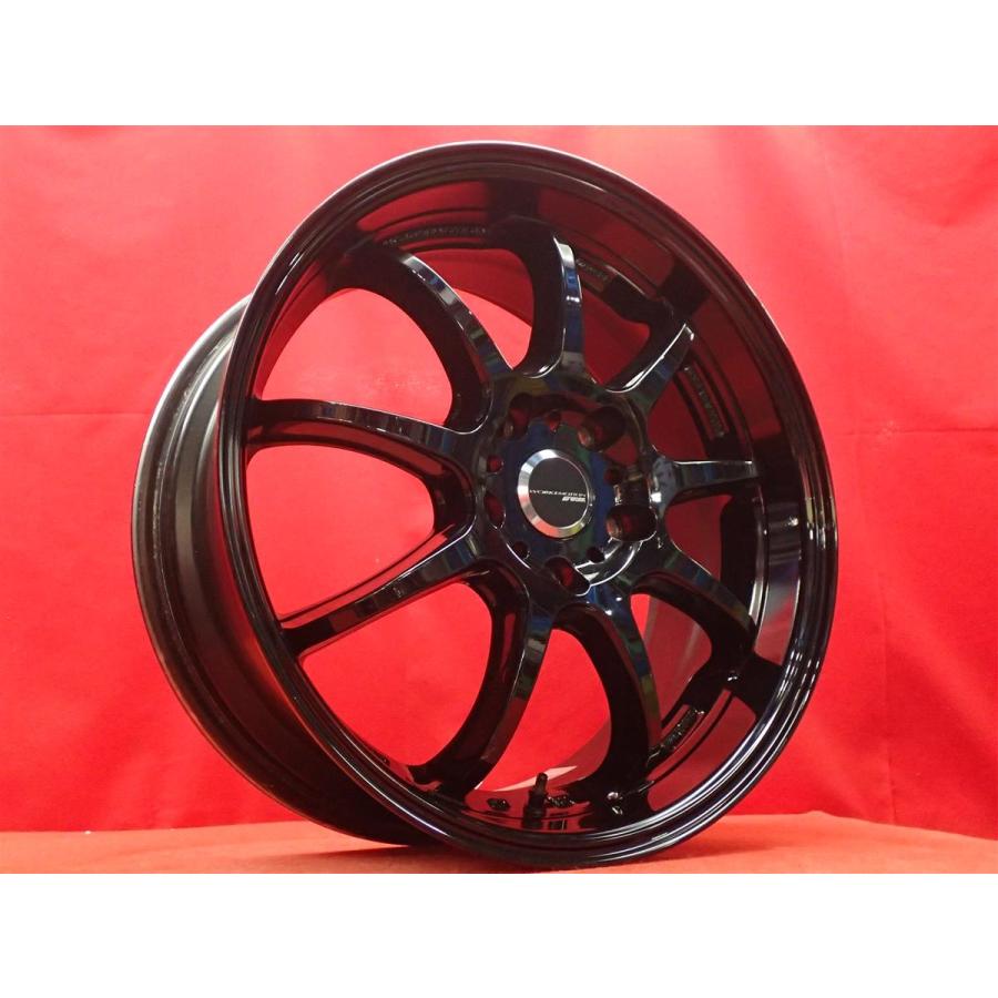 軽量 1本10.4kg WORK EMOTION D9R 中古品 アルミホイール 4本 7.5J 18