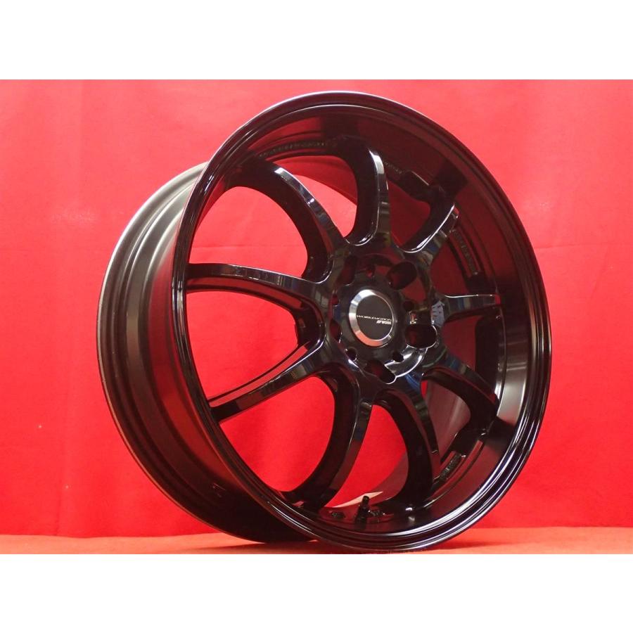 軽量 1本10.4kg WORK EMOTION D9R 中古品 アルミホイール 4本 7.5J 18