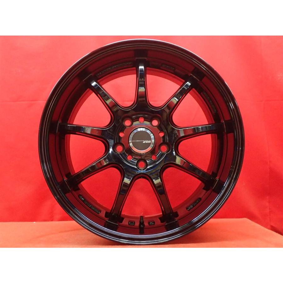軽量 1本10.4kg WORK EMOTION D9R 中古品 アルミホイール 4本 7.5J 18