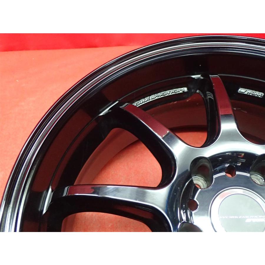 軽量 1本10.4kg WORK EMOTION D9R 中古品 アルミホイール 4本 7.5J 18