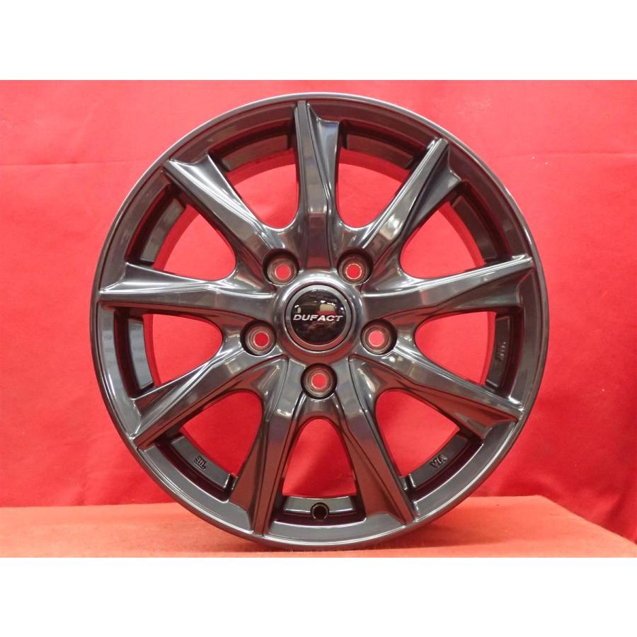 DUNLOP DUFACT デュファクト 社外ホイール 16インチ 4本 6.5J5HPCD114.3+40 アルファード ヴェルファイア等　(KH92) クレジットカード QR決済可能 DUFACT デュファクト DT9 社外 中古ホイール 4本 6J 15インチ PCD114.3