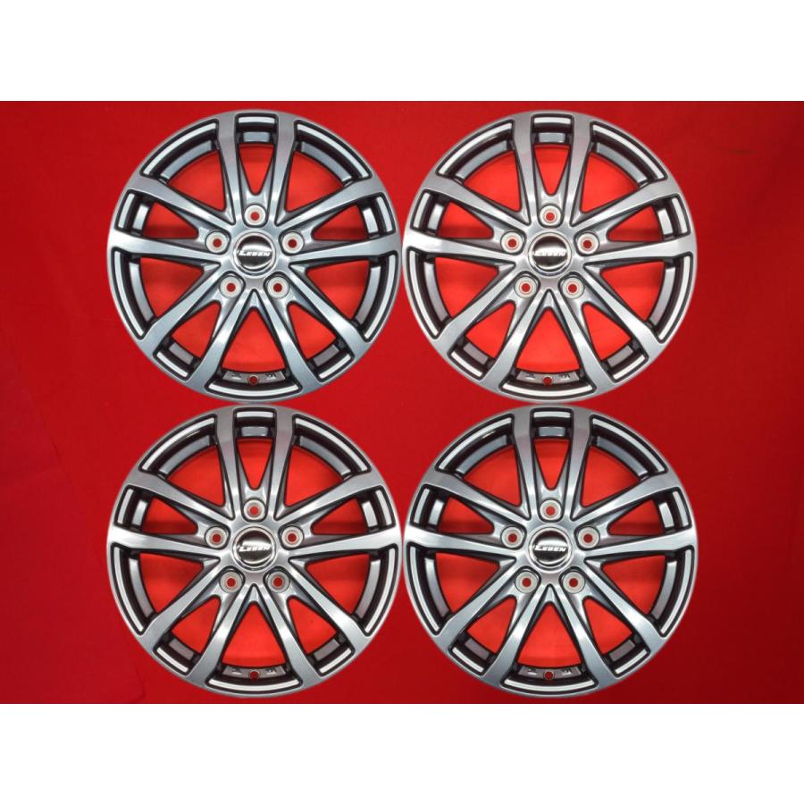 LEBEN レーベン LH 社外 中古ホイール 4本 6J 15インチ PCD114.3 5穴 +
