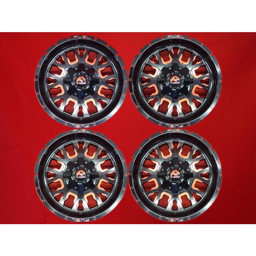 FUEL OFFーROAD STROKE ストローク D612 中古ホイール 4本 9J 18インチ