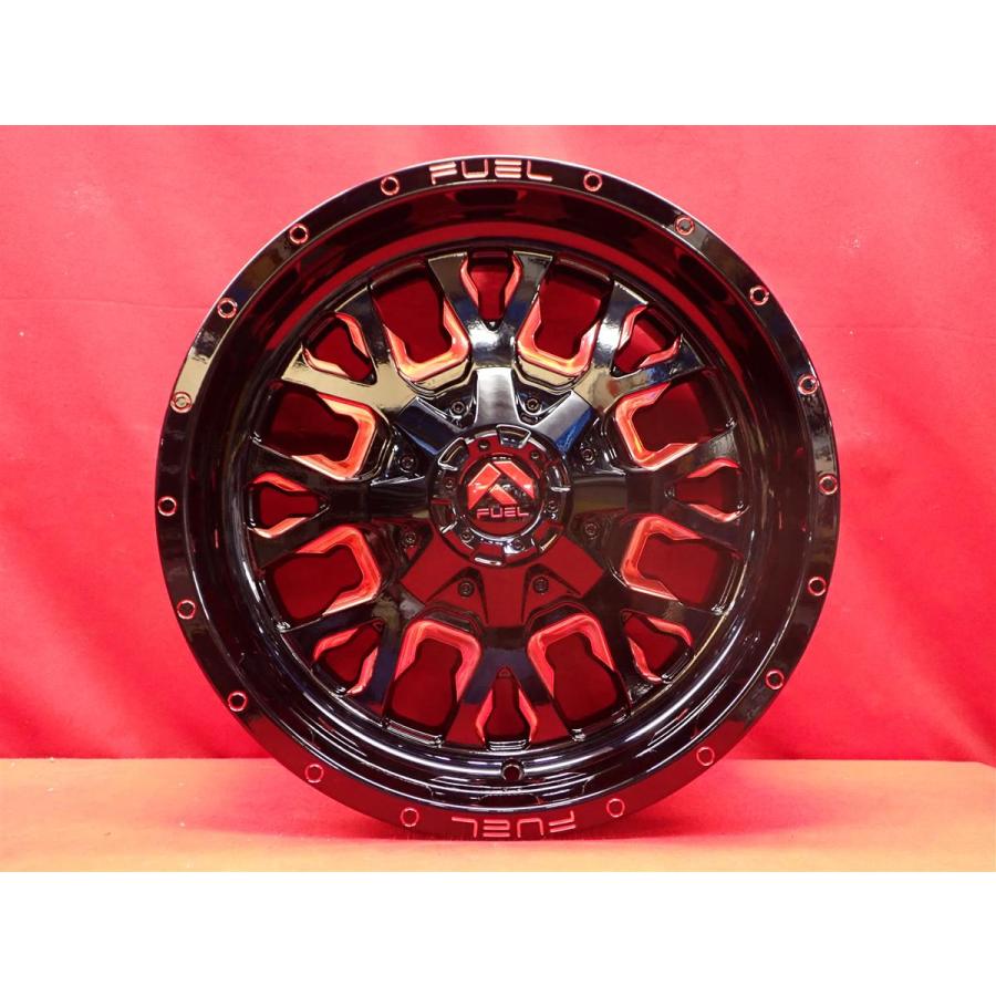 FUEL OFF-ROAD STROKE ストローク D612 中古ホイール 4本 9J 18インチ