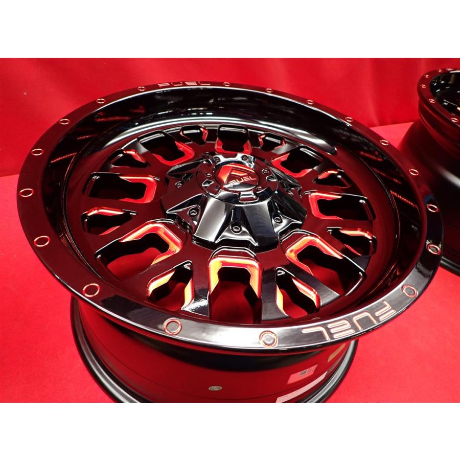 FUEL OFFーROAD STROKE ストローク D612 中古ホイール 4本 9J 18インチ 