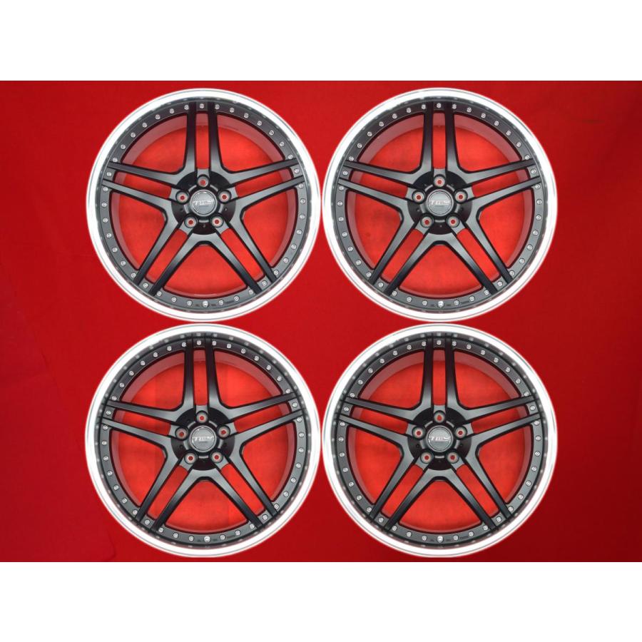 中古　TWS　鍛栄舎　17インチホイール　pcd114.3 5穴4本 鍛造 軽量 TWS EXlete エクスリート 105S 中古ホイール 4本 9.5J 21
