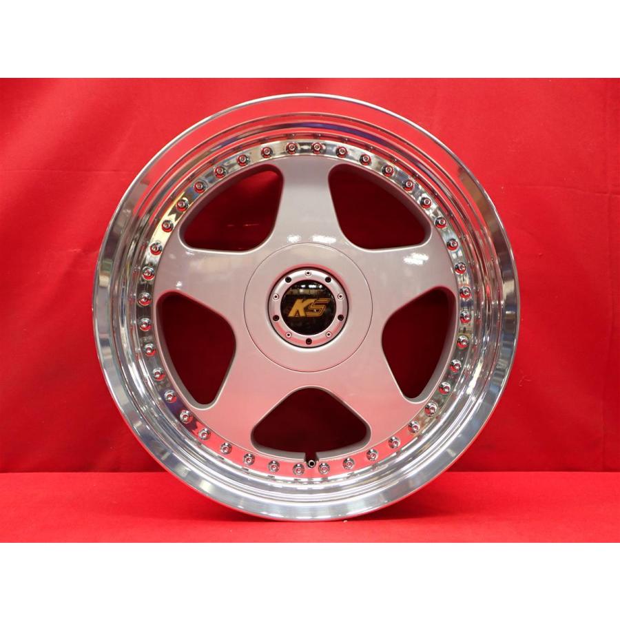 ケーニッヒ KOENIG 中古ホイール 4本 8.5/9.5J 18インチ PCD114.3 5穴 +29 ハブ73 アリスト ソアラ セドリック グロリア 等へ aa18｜taiheishopping｜05