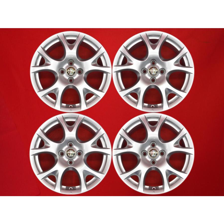アルファロメオ　ミト　レガーレ　ホイール・タイヤ　セット　希少 ALFAROMEO アルファロメオ ミト 純正 5本スポーク 中古ホイール 4本 7J
