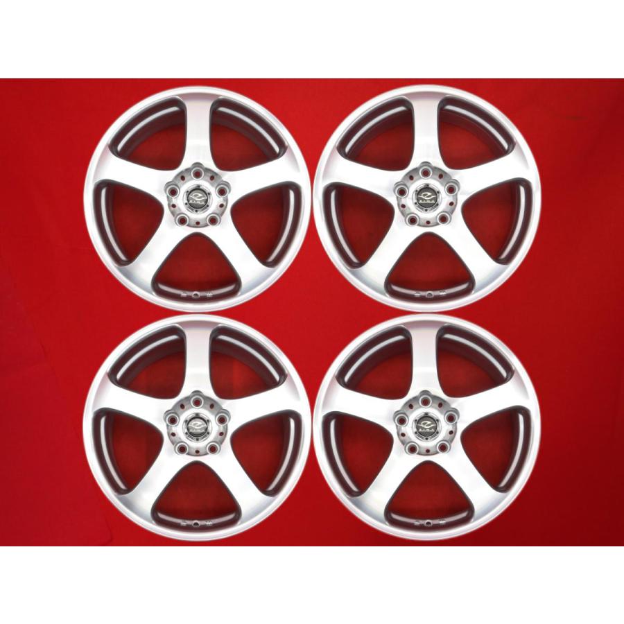 ZINA ジーナ 5本スポーク 中古ホイール 4本 8J 17インチ PCD114.3 5穴