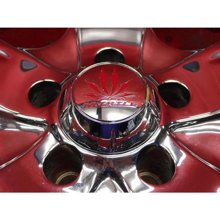 MYRTLE マーテル K-8 バドガー 中古ホイール 4本 8J 19インチ PCD114.3 