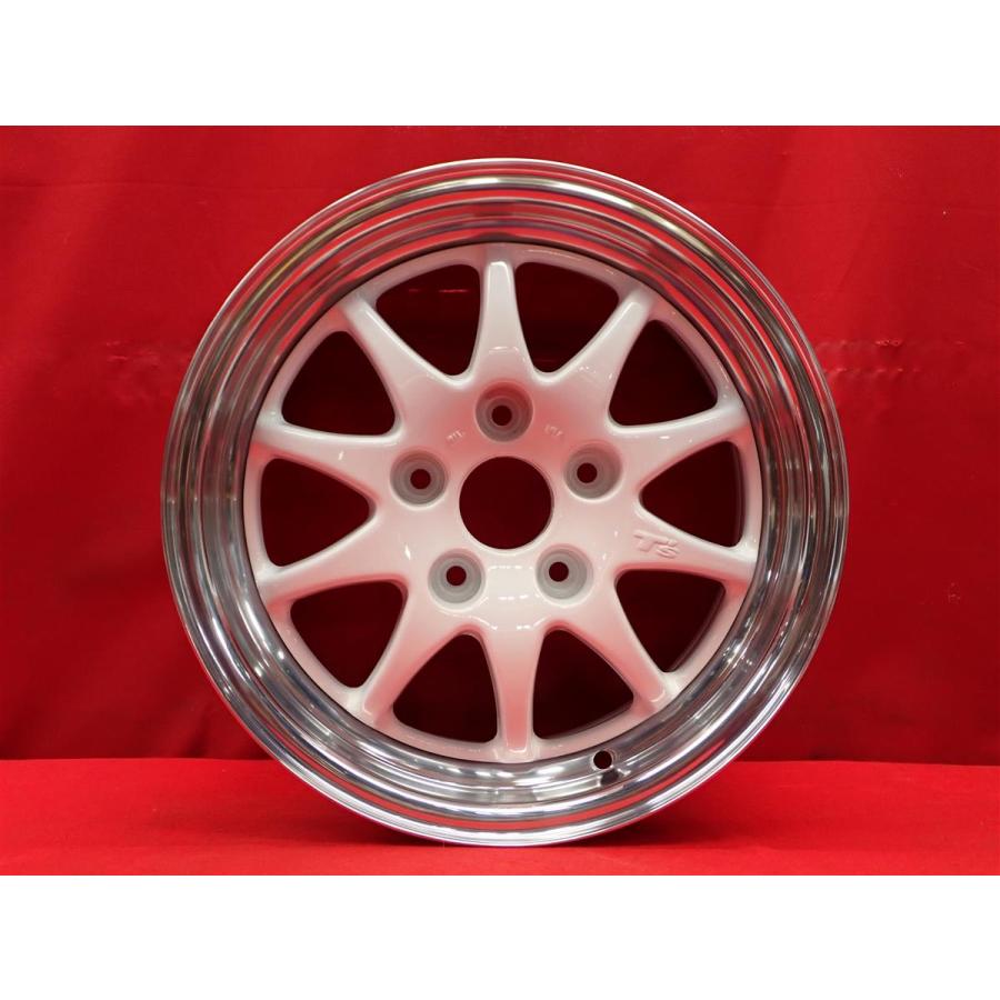 T'S レーシング 中古ホイール 4本 7/7.5J 15インチ PCD114.3 5穴 +40/+