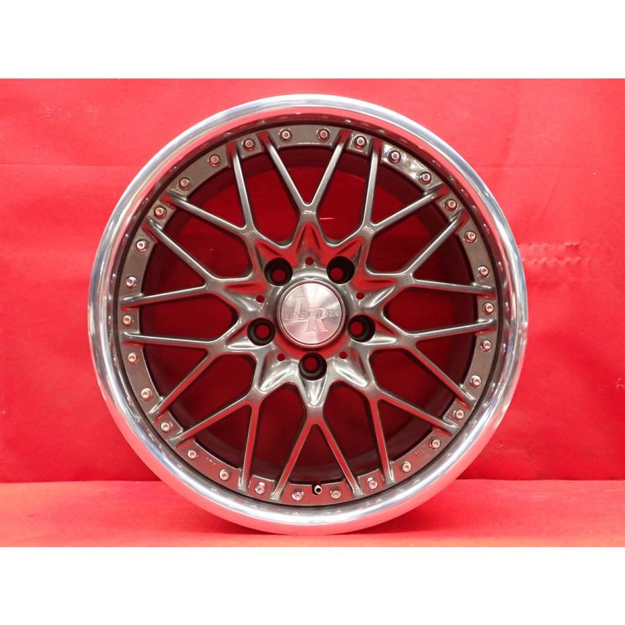 WEDS LINEARETTA リネアレッタメッシュ 中古ホイール 4本 8/9J 17 