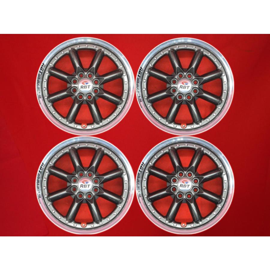 RAYS レイズ RBT S-08 中古ホイール 4本 6.5J 15インチ PCD100 4