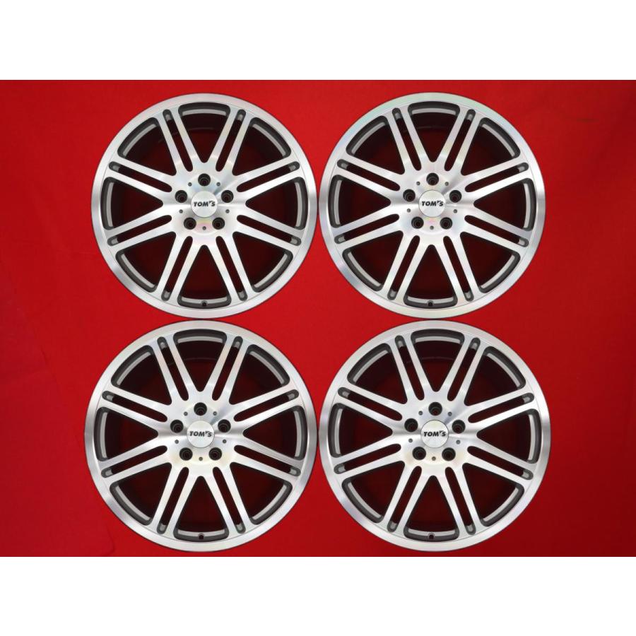 TAN-EI-SHA製 鍛造 軽量 TOM'S トムス VP-8 中古ホイール 4本 8.5/9.5J