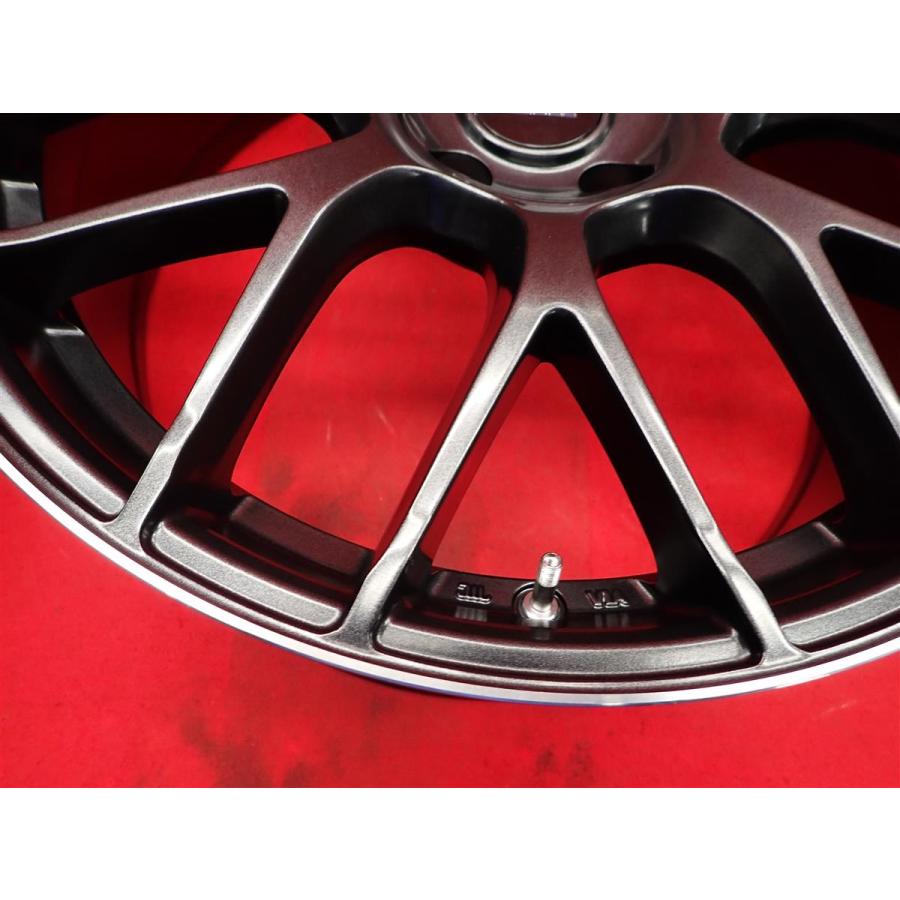 MID RMP 028F 中古ホイール 4本 8J 19インチ PCD114.3 5穴 +42 ハブ73
