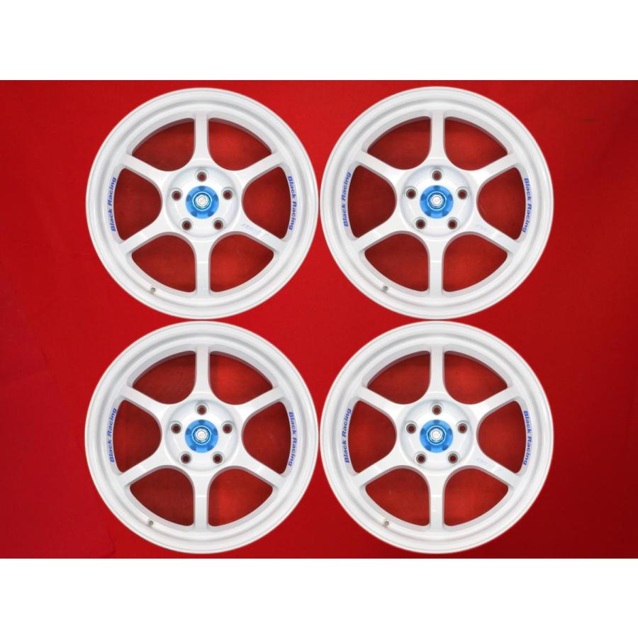 ブラックレーシング PRO-N1 中古ホイール 4本 7J 17インチ PCD114.3 5