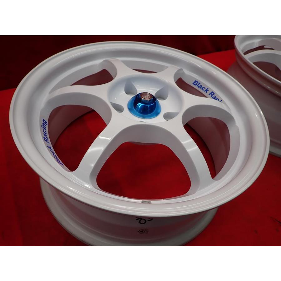 ブラックレーシング PRO-N1 中古ホイール 4本 7J 17インチ PCD114.3 5