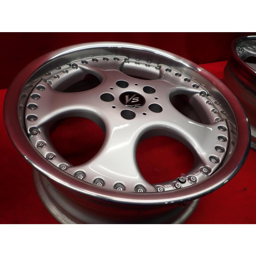 90's 希少 絶版 WORK VS SD 中古ホイール 4本 8/9J 18インチ 90's 希少 絶版 WORK VS SD 中古ホイール 4本 8/9J 18インチ