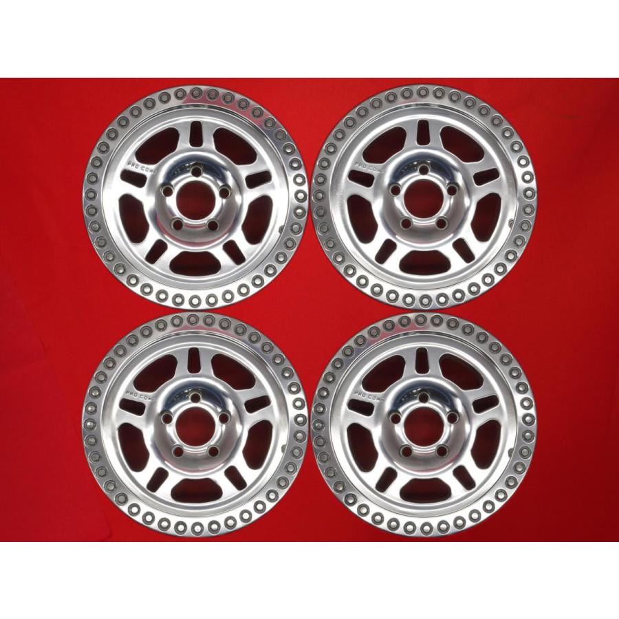 PRO COMP プロコンプ 5029 フルバフポリッシュ 中古ホイール 4本 8J 16 