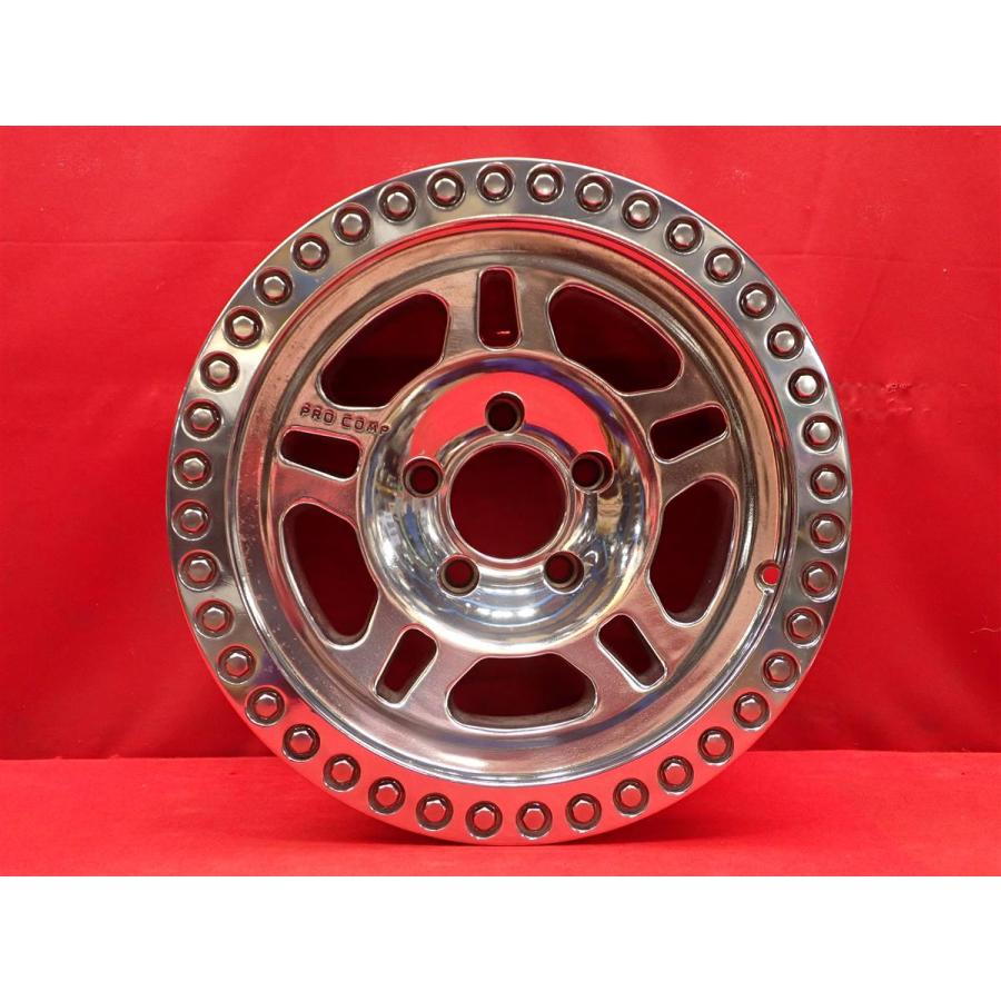 PRO COMP プロコンプ 5029 フルバフポリッシュ 中古ホイール 4本 8J 16 