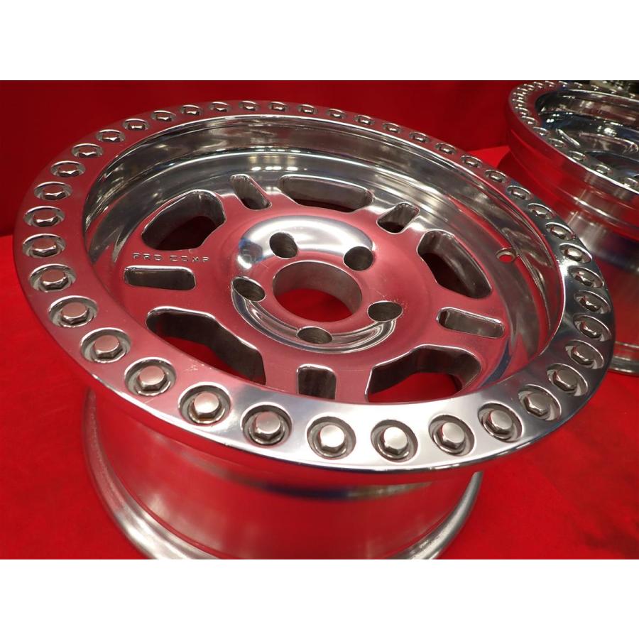 PRO COMP プロコンプ 5029 フルバフポリッシュ 中古ホイール 4本 8J 16