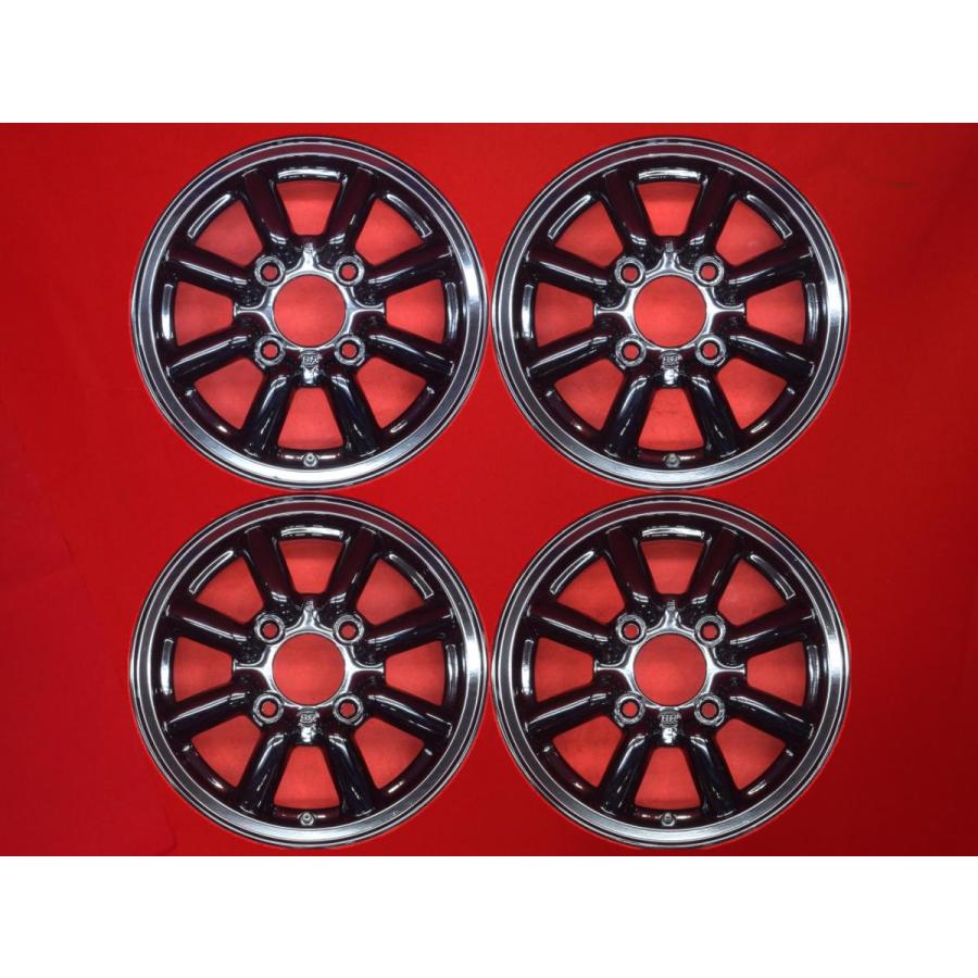 絶版 希少 ブラックレーシング 中古ホイール 4本 4.5J 13インチ PCD114