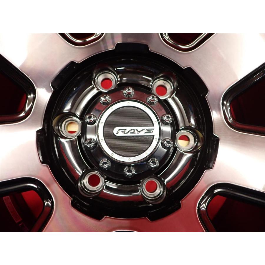 17インチ5穴 4本セットデイトナ RAYS FDX-F7 タイヤ付き TEAM DAYTONA 個人宅不可 プラド ハイラックス FJクルーザー 他 RAYS