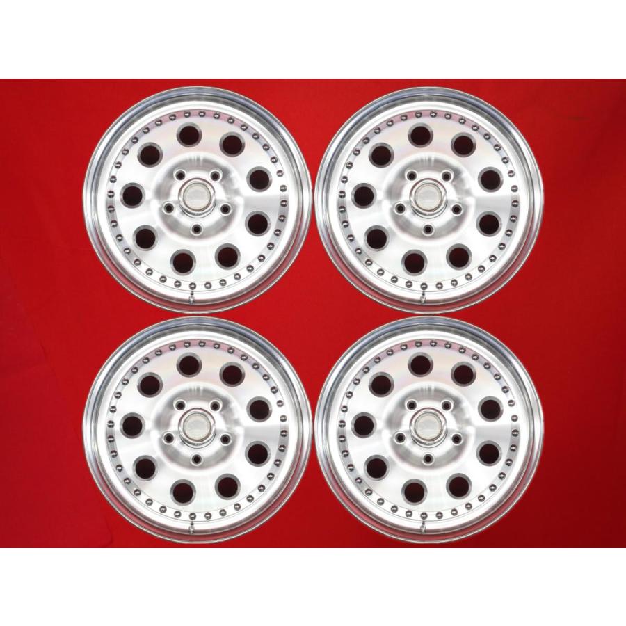 レンコン 丸穴 ディッシュ MOZZER マザー EH01 中古ホイール 4本 7.5J