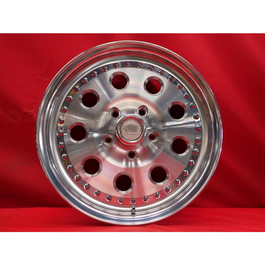 レンコン 丸穴 ディッシュ MOZZER マザー EH01 中古ホイール 4本 7.5J