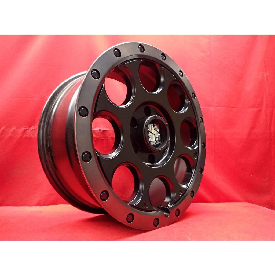 XTREME-J XJ03 中古ホイール 4本 8J 18インチ PCD139.7 6穴 +20 ハブ 