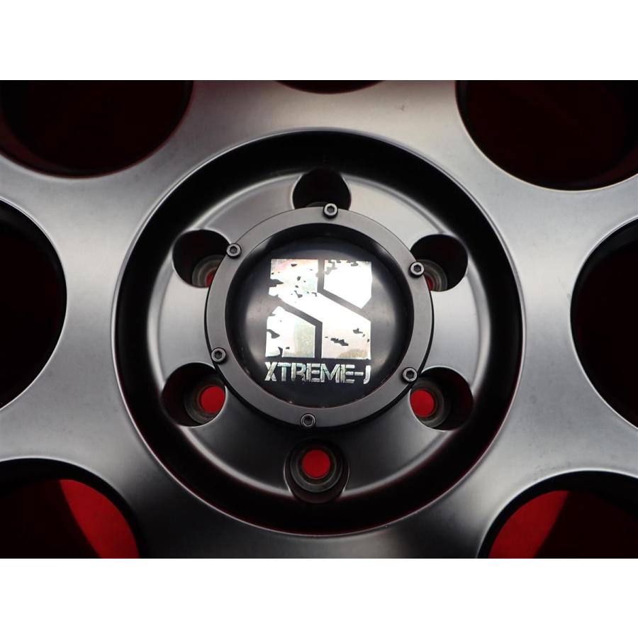 XTREME-J XJ03 中古ホイール 4本 8J 18インチ PCD139.7 6穴 +20 ハブ