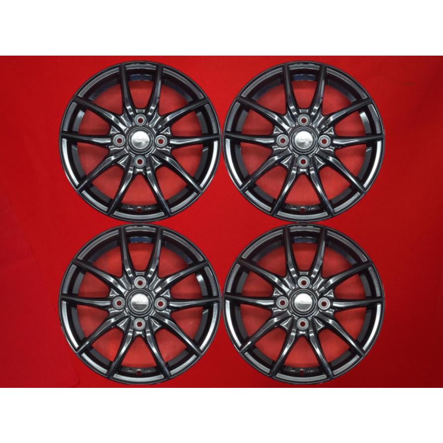 G-SPEEDホイール14インチ4.5J 4穴PDC100 4本(内2本)　② G.speed ジースピード G-05 中古ホイール 4本 4.5J 14インチ PCD100 4