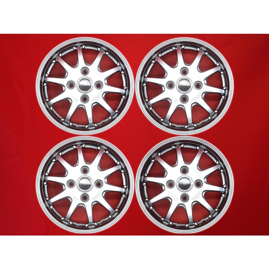 G.speed ジースピード G-04 中古ホイール 4本 4J 13インチ PCD100 4穴