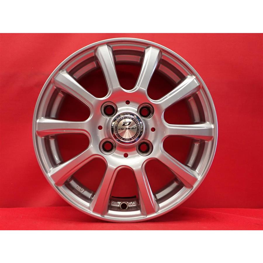 DEBOR 10 スポーク 中古ホイール 4本 4J 13インチ PCD100 4穴 +45 ハブ