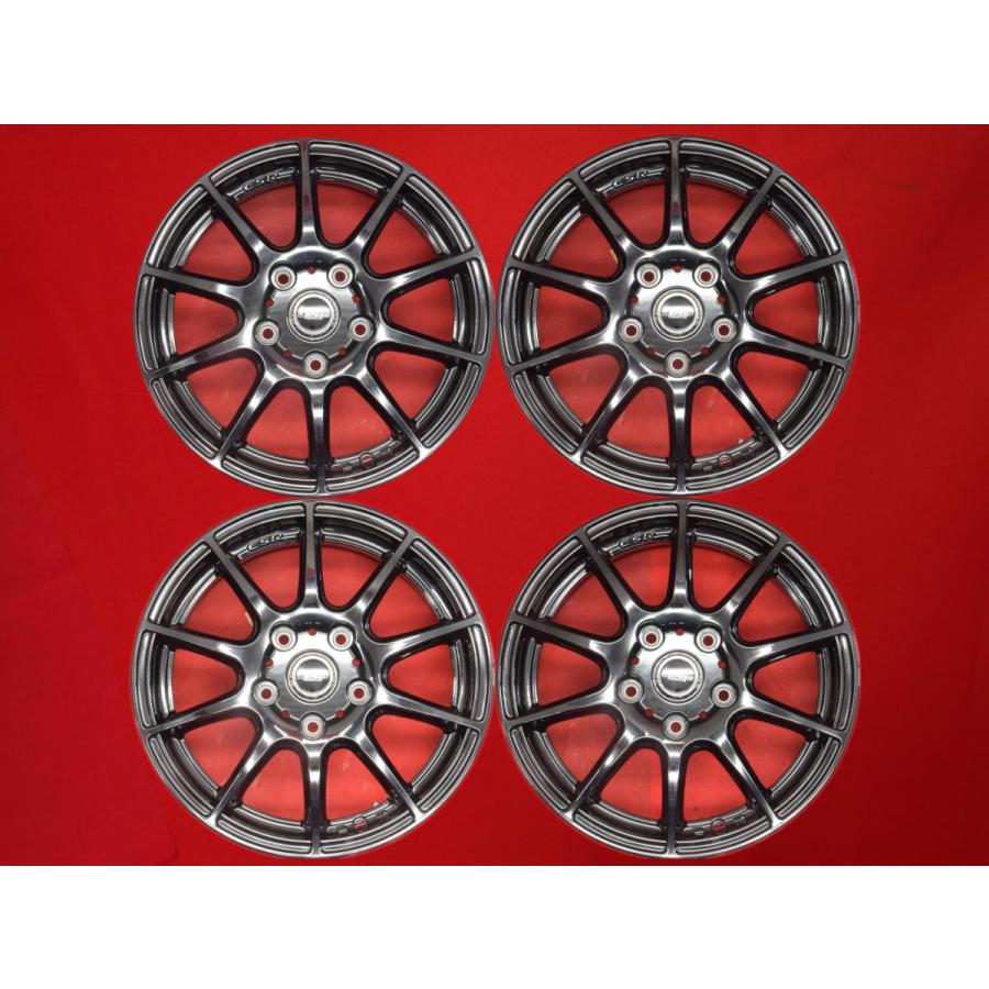 X CROSS SPEED PREMIUM-10 CSR 中古ホイール 4本 6J 15インチ PCD114.3 