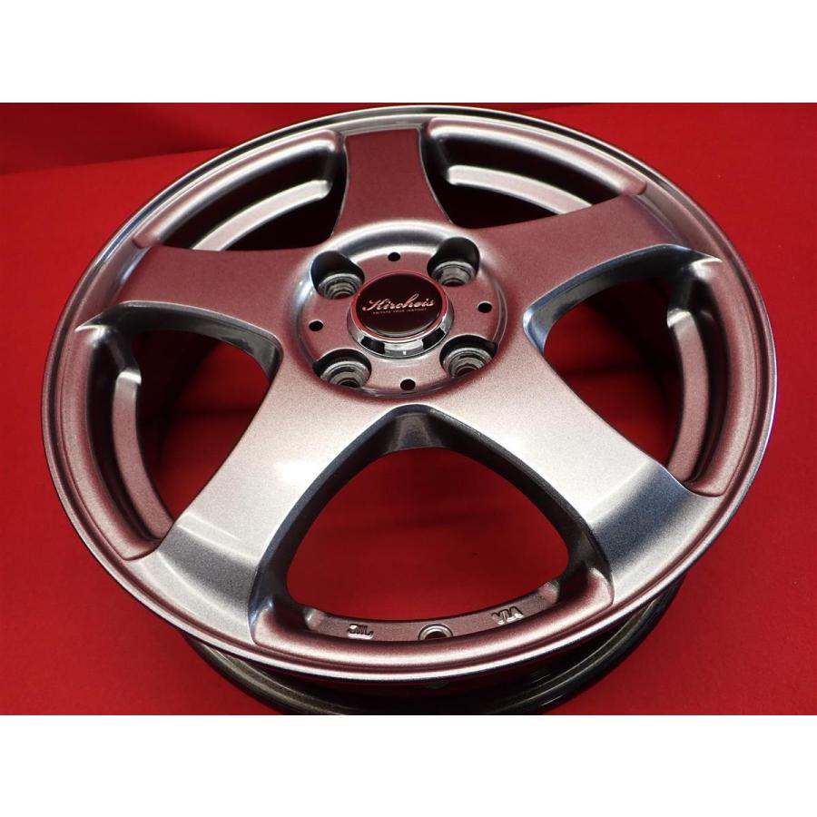 Kircheis S5 中古ホイール 4本 4.5J 15インチ PCD100 4穴 +43 ハブ67 