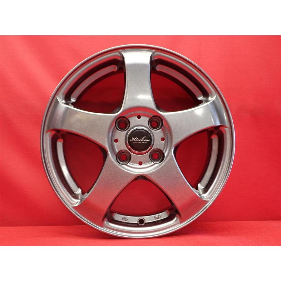 Kircheis S5 中古ホイール 4本 4.5J 15インチ PCD100 4穴 +43 ハブ67 