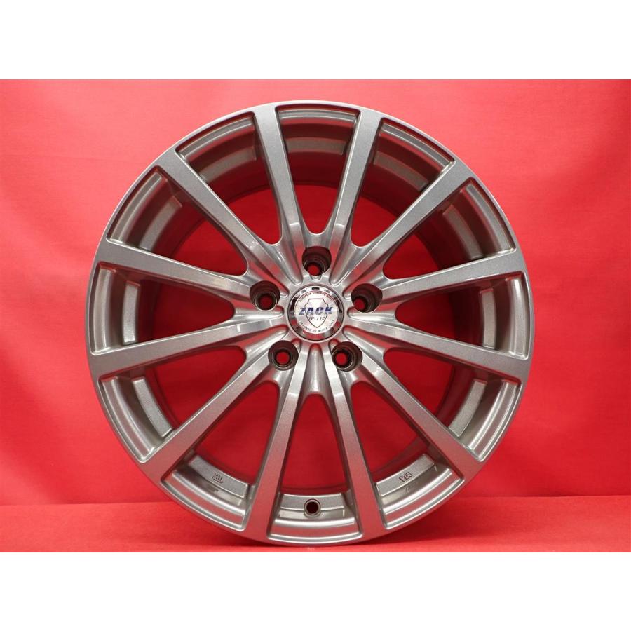 ZACK JP-112 中古ホイール 4本 7J 17インチ PCD114.3 5穴 +38 ハブ73