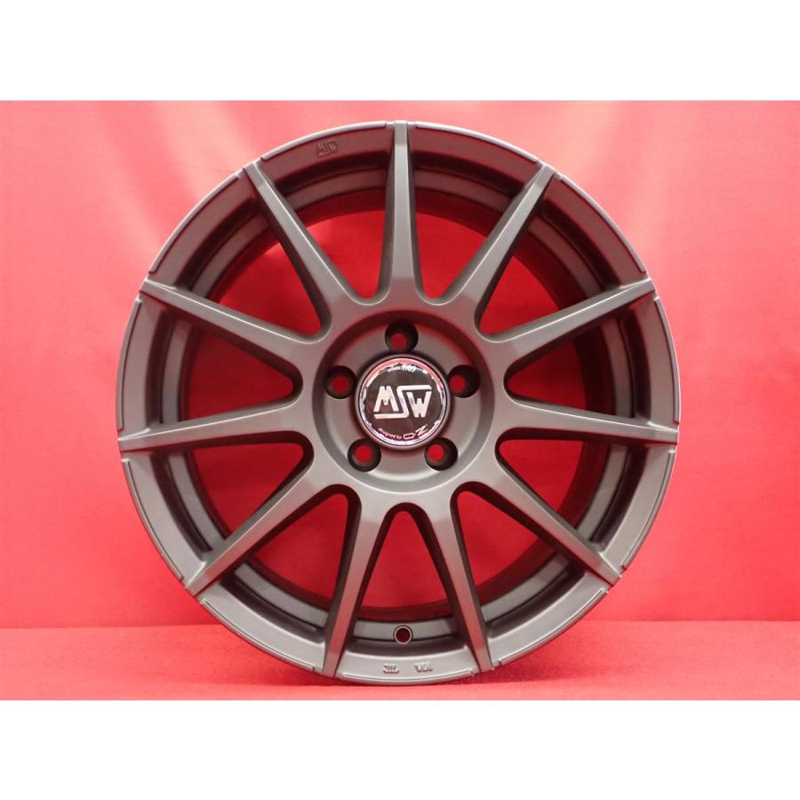 MSW 85 中古ホイール 4本 8J 17インチ PCD112 5穴 +45 ハブ66.5 ベンツ 