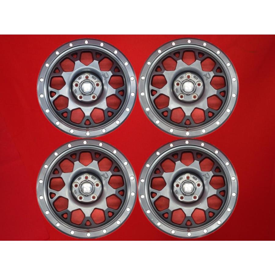 XTREME-J XJ04 中古 ホイール 4本 7J 17インチ PCD110 5穴 +35 ハブ65